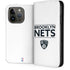 NBA Brooklyn Nets Standard - White iPhone 14 Pro Folio Case