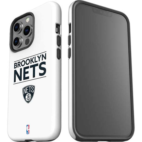 NBA Brooklyn Nets Standard - White iPhone 14 Pro Impact Case