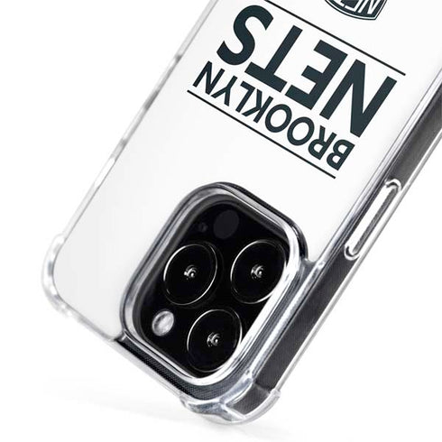 NBA Brooklyn Nets Standard - White iPhone 15 Pro MagSafe Case