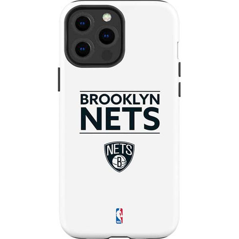 NBA Brooklyn Nets Standard - White iPhone 15 Pro Max Impact Case