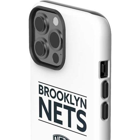 NBA Brooklyn Nets Standard - White iPhone 15 Pro Max Impact Case