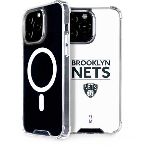 NBA Brooklyn Nets Standard - White iPhone 15 Pro Max MagSafe Case