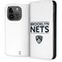 NBA Brooklyn Nets Standard - White iPhone 15 Pro Folio Case