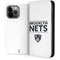 NBA Brooklyn Nets Standard - White iPhone 15 Pro Max Folio Case
