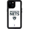 NBA Brooklyn Nets Standard - White iPhone 15 Waterproof Case