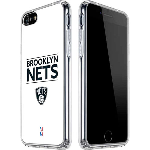 NBA Brooklyn Nets Standard - White iPhone SE (2nd & 3rd Gen) Clear Case