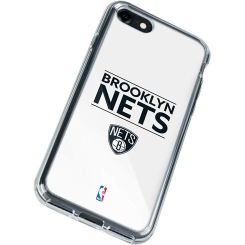 NBA Brooklyn Nets Standard - White iPhone SE (2nd & 3rd Gen) Clear Case