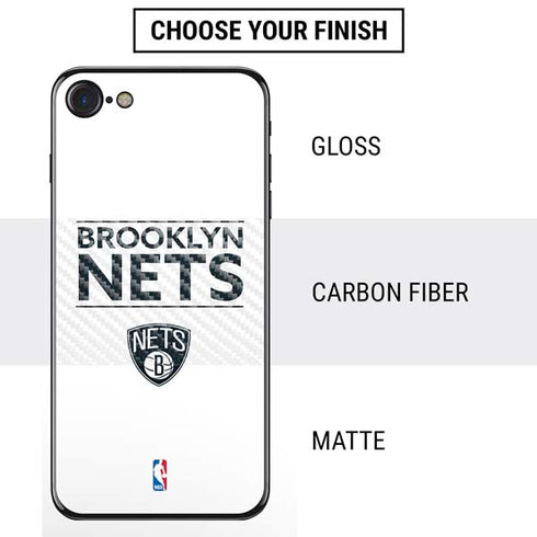 NBA Brooklyn Nets Standard - White iPhone SE (2nd & 3rd Gen) Skin