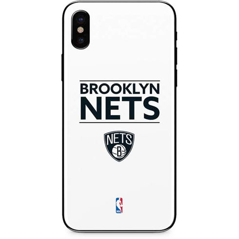 NBA Brooklyn Nets Standard - White iPhone X Skin