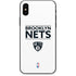 NBA Brooklyn Nets Standard - White iPhone X Skin