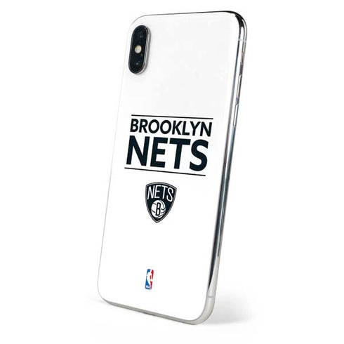NBA Brooklyn Nets Standard - White iPhone X Skin