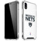 NBA Brooklyn Nets Standard - White iPhone XR Clear Case