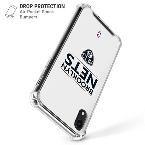 NBA Brooklyn Nets Standard - White iPhone XR Clear Case
