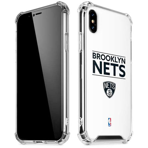 NBA Brooklyn Nets Standard - White iPhone XS Max Clear Case