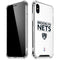 NBA Brooklyn Nets Standard - White iPhone XS Max Clear Case