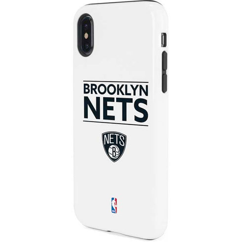 NBA Brooklyn Nets Standard - White iPhone XS Pro Case