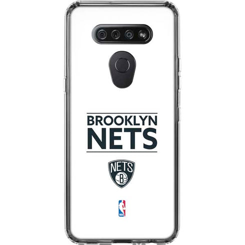 NBA Brooklyn Nets Standard - White LG K51/Q51 Clear Case