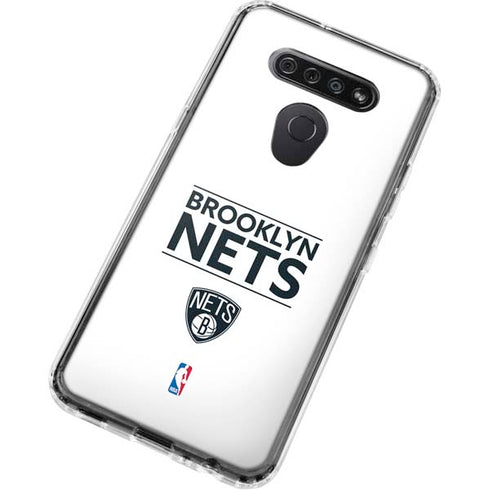 NBA Brooklyn Nets Standard - White LG K51/Q51 Clear Case