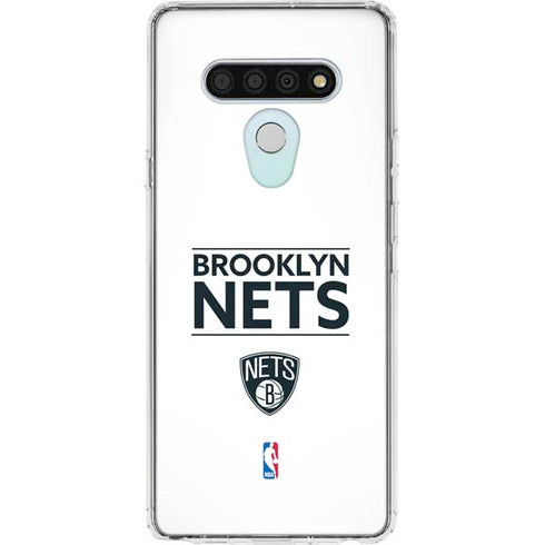 NBA Brooklyn Nets Standard - White LG Stylo 6 Clear Case