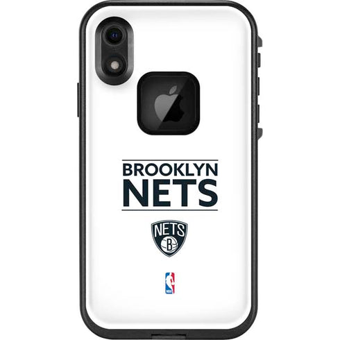 NBA Brooklyn Nets Standard - White LifeProof Fre iPhone Skin