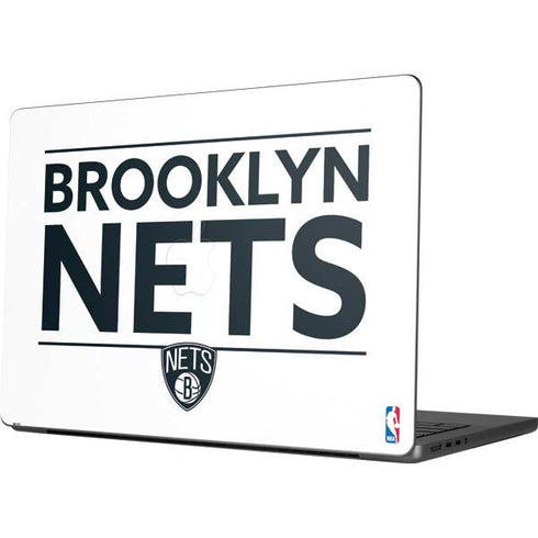 NBA Brooklyn Nets Standard - White MacBook Pro 14in (2021-24) Skin