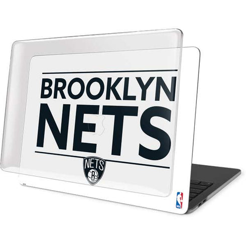 NBA Brooklyn Nets Standard - White MacBook Pro 15in (2016-19) Case plus Skin