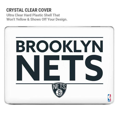 NBA Brooklyn Nets Standard - White MacBook Pro 16in (2021-25) Case plus Skin