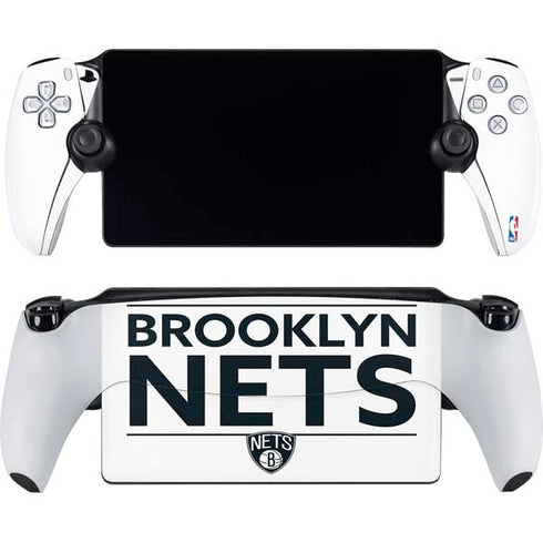 NBA Brooklyn Nets Standard - White PlayStation Portal Remote Player Skin