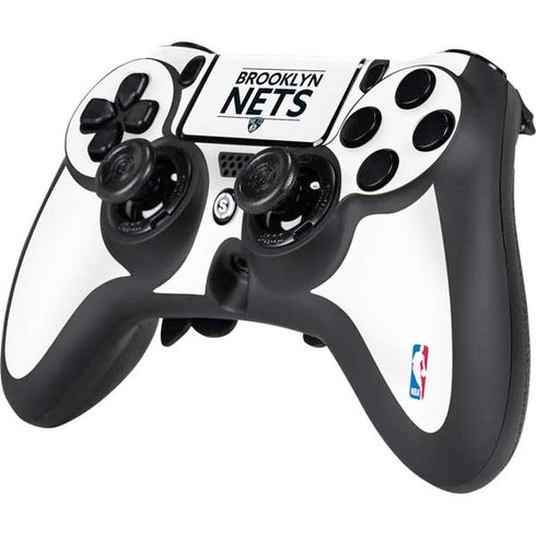NBA Brooklyn Nets Standard - White PS4/PC SCUF Impact Controller Skin