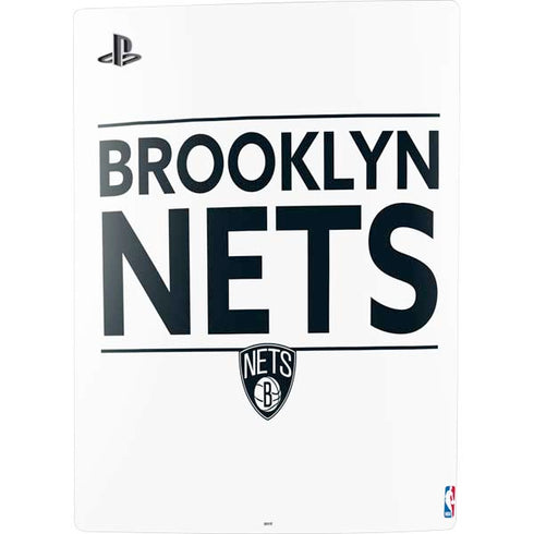 NBA Brooklyn Nets Standard - White PS5 Digital Edition Console Skin