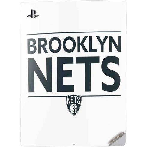 NBA Brooklyn Nets Standard - White PS5 Digital Edition Console Skin