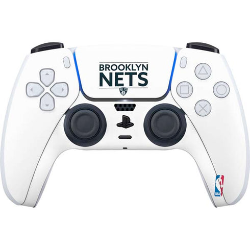 NBA Brooklyn Nets Standard - White PS5 Controller Skin