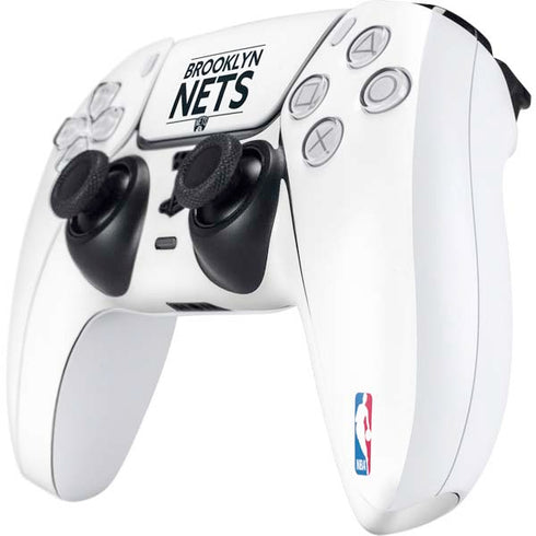 NBA Brooklyn Nets Standard - White PS5 Controller Skin