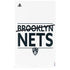 NBA Brooklyn Nets Standard - White PS5 Slim Disk Console Skin