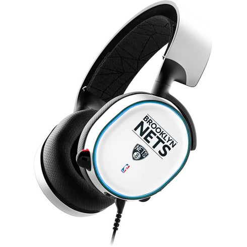 NBA Brooklyn Nets Standard - White SteelSeries Arctis 3 Skin