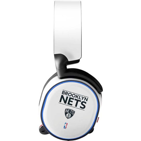 NBA Brooklyn Nets Standard - White SteelSeries Arctis 3 Skin