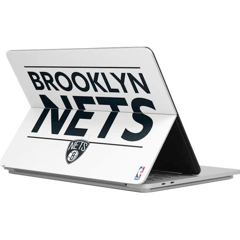 NBA Brooklyn Nets Standard - White Surface Laptop Studio Skin