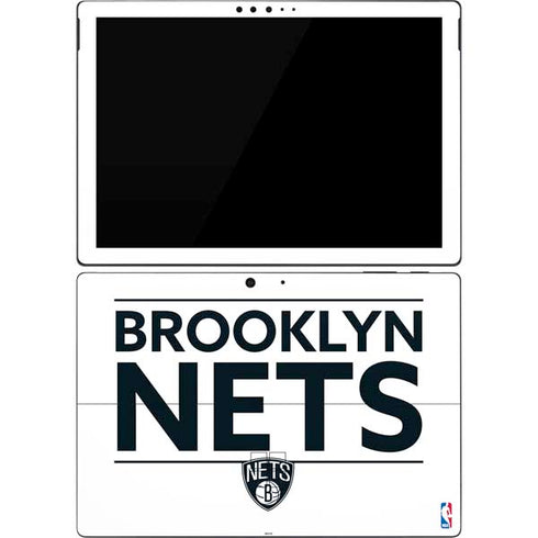 NBA Brooklyn Nets Standard - White Surface Pro 7 Skin