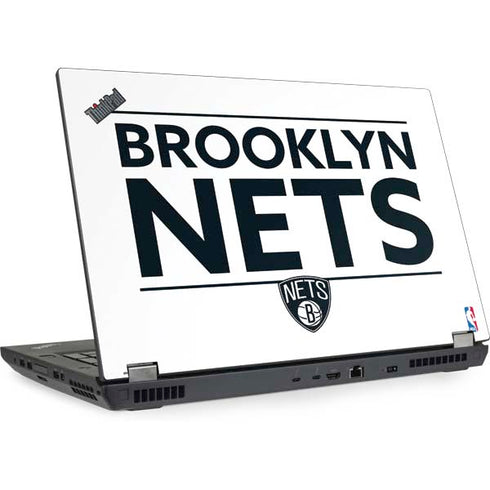 NBA Brooklyn Nets Standard - White Lenovo ThinkPad Skin