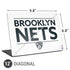 NBA Brooklyn Nets Standard - White Universal Laptop 12in (9.8 x 6.8in) Skin