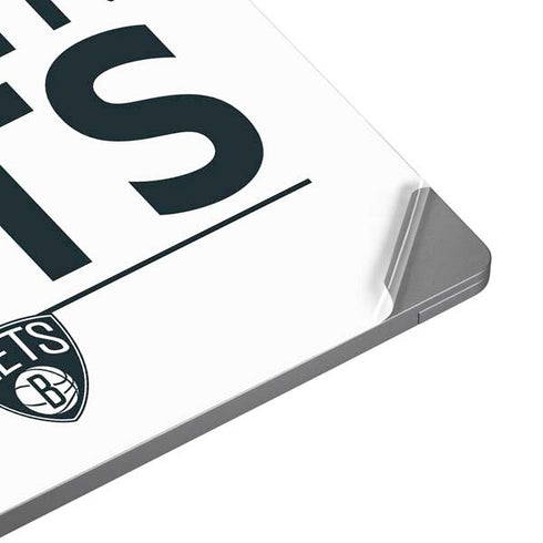 NBA Brooklyn Nets Standard - White Universal Laptop 15in (12.2 x 8.8in) Skin