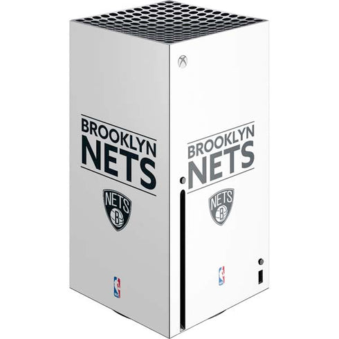 NBA Brooklyn Nets Standard - White Xbox Series X Console Skin