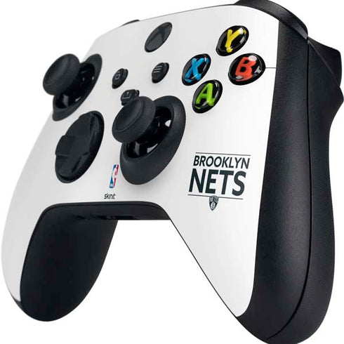 NBA Brooklyn Nets Standard - White Xbox Series X Controller Skin