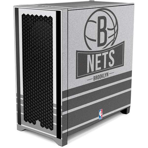 NBA Brooklyn Nets Static Corsair 4000D Tempered Glass Mid-Tower ATX Case Skin