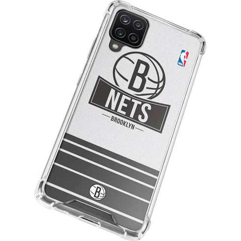 NBA Brooklyn Nets Static Galaxy A12 Clear Case