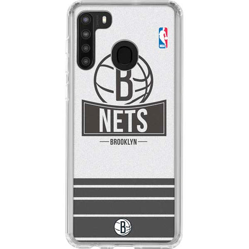 NBA Brooklyn Nets Static Galaxy A21 Clear Case