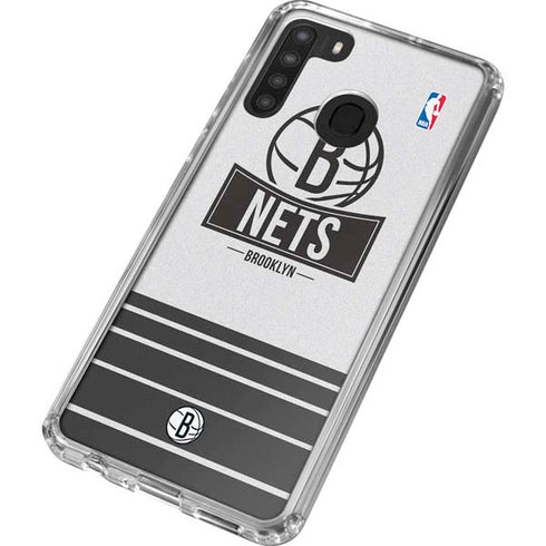 NBA Brooklyn Nets Static Galaxy A21 Clear Case