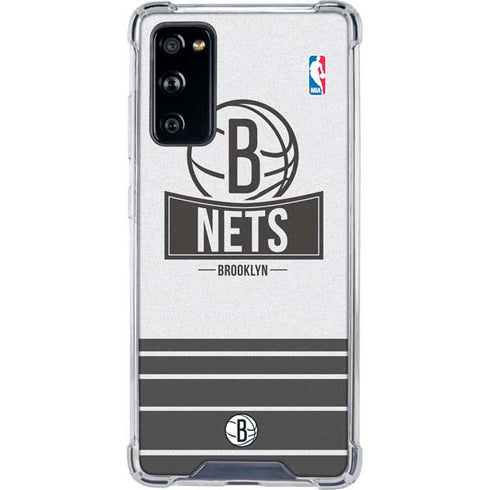 NBA Brooklyn Nets Static Galaxy S20 FE Clear Case