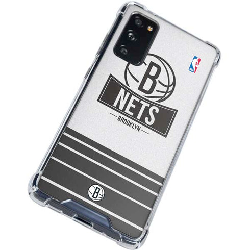NBA Brooklyn Nets Static Galaxy S20 FE Clear Case