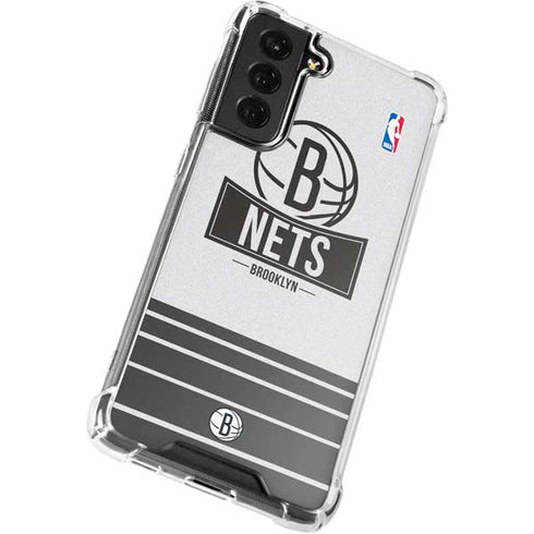 NBA Brooklyn Nets Static Galaxy S21 FE Clear Case